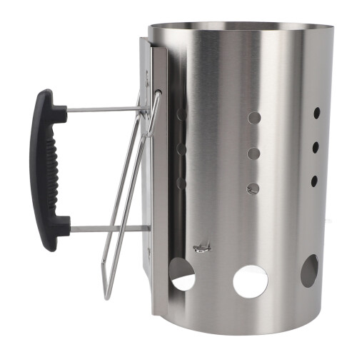 Stainless Steel Chimney Starter for Efficient Charcoal BBQ Ignition 2
