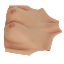 Protesi toracica femminile coppa D in silicone bronzo seta