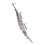 Mittlerer Tauch-Jerkbait Köder 13,5cm 14,7g mit Drillingen 6