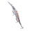 Mittlerer Tauch-Jerkbait Köder 13,5cm 14,7g mit Drillingen 1