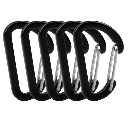 Mousqueton en aluminium en forme de D 4  0,4  2,5 cm Or 2