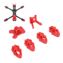 Base de antena de motor RC FPV 25 g 5-10 pulgadas Rojo