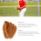 11,5 Zoll brauner PU-Leder-Baseball-Handschuh 4