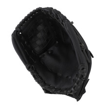 Guante de béisbol de cuero PU negro de 10,5 pulgadas