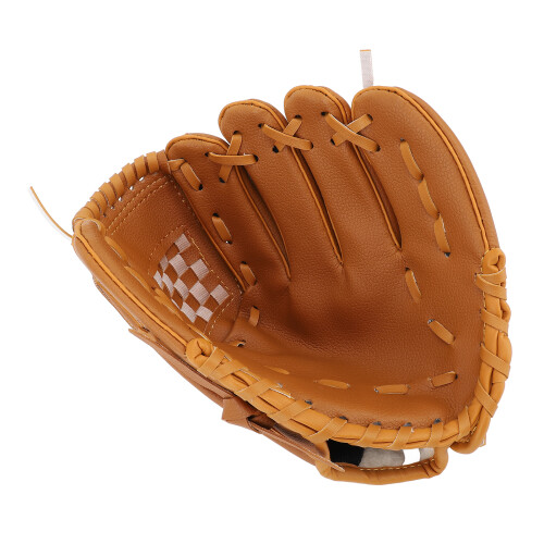 Ergonomischer PU-Leder Baseball-Handschuh 10.5 Braun