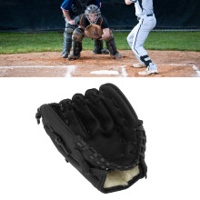 Guanto da baseball in pelle PU nera da 9.5 pollici, per ragazzi