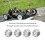 4 pezzi di adattatori esagonali da 8x32 a 17 mm, ruote, argento 7
