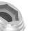 4 pezzi di adattatori esagonali da 8x32 a 17 mm, ruote, argento 9