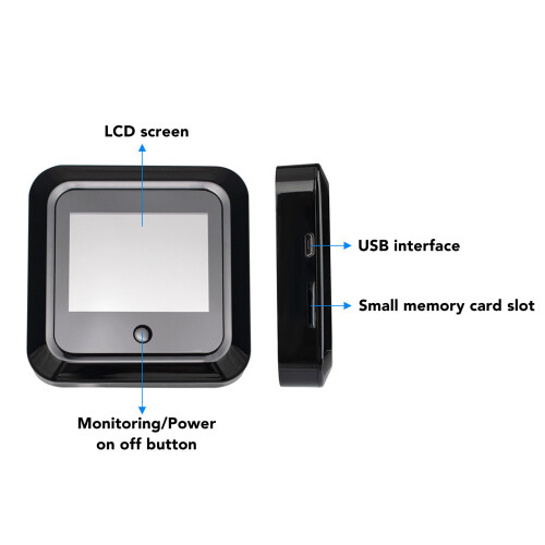 Digital Door Viewer 0.3MP Camera 120 Lens 2.4" HD Display 2