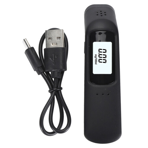 Tester di alcol nel respiro ABS 0-200 mg/100mL 200mAh USB 2