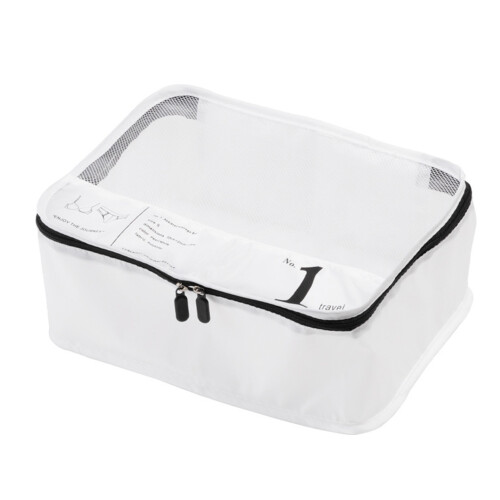 Multifunctional Polyester Luggage Organizer Bags 32x23x12cm White S 1