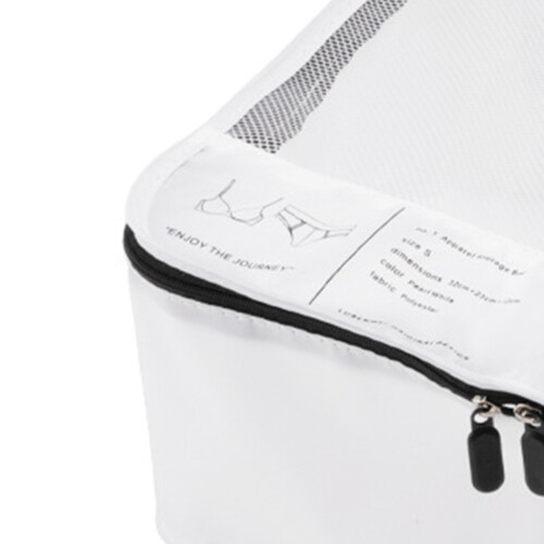 Multifunctional Polyester Luggage Organizer Bags 32x23x12cm White S 2