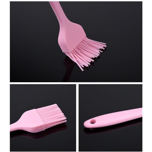 Backpinsel All-In-One Silicone Kitchen Brush Basting Tool Grill Accessory Pink Free Size 1