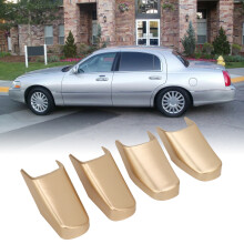 4 Stück Lichtgold ABS Türklinken-Endkappe für Town Car 2003-2011