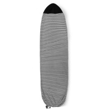 Surfboard Sock 79x20 Inch, Striped Black, Soft Fabric, Fits Most Shortboards