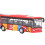 Autobus in lega, con meccanismo pull-back, di lunghezza estesa, rosso. 9