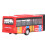 Autobus in lega, con meccanismo pull-back, di lunghezza estesa, rosso. 5