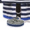 Dog Harness Leash Set Small Adjustable Blue Fabric for Pets 7