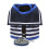 Dog Harness Leash Set Small Adjustable Blue Fabric for Pets 2
