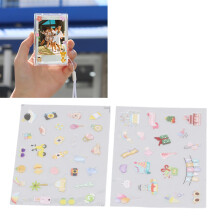 2 Stück bunte PVC-Dekorationsaufkleber für DIY-Alben, Planer & Scrapbooks