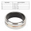 Nr. 10 Smart-Ring 18 mAh + 400 mAh Ladehülle, Silber 2