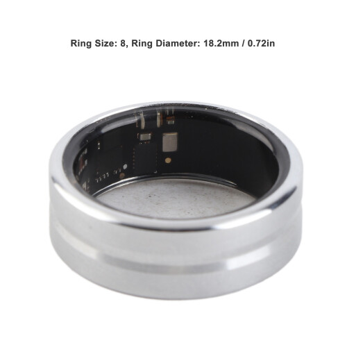 Smart Health Ring 18mAh 59g Silber Bluetooth IP68 1