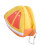 Monedero de peluche en forma de fruta triangular, mini, 12.00 g, Color 11