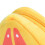 Monedero de peluche en forma de fruta triangular, mini, 12.00 g, Color 5