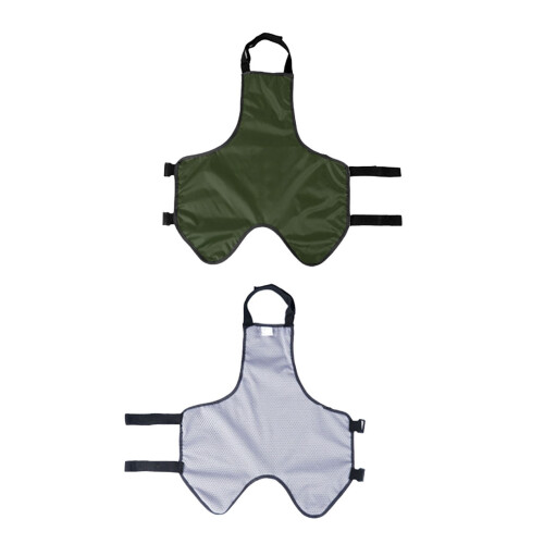 Protector de pecho de banda abdominal para perros verde XXXL 1