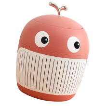 Kleiner Wal Trashcan Mini Süßer Leichter Luxus-Mülleimer Tragbarer Multifunktionaler Mülleimer für Desktop Büro Teetisch Sakura Pink