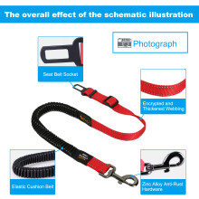 Ceinture de sécurité pour animal de compagnie en voiture 74-142 cm x 4,5 cm, 5 couleurs