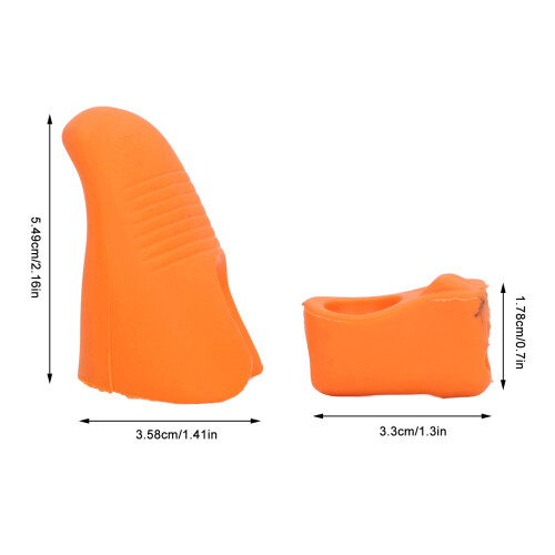 2 piezas Corrector de agarre para arco de violín universal naranja 1