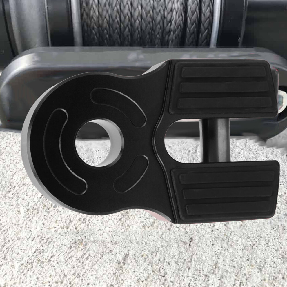 Universal 6061 Aluminum 30000 Lb Winch Shackle Mount For Vehicles Black 6931335787387