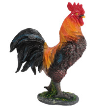 Figurina in resina di pollo - ornamento da giardino a forma di gallo
