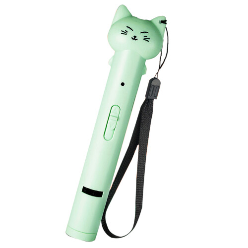 Interactive Cat Laser Toy with Feathers, 5 Modes, USB Rechargeable, 36cm 2