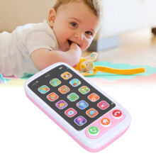 Pinkes Kinder-Handy-Spielzeug, 3x AAA-Batterien, mit musikalischen Geräuschen