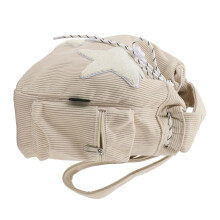 Borsa a spalla in velluto - Grande capacità beige