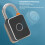 Lucchetto a impronta digitale IP65 impermeabile 65 mAh alluminio 5