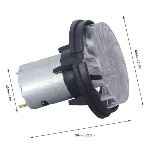 DC12V Motorlüfter für Heißluftpistole - Aluminium/ABS 1