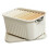 Large PP Plastic Clothing Organizer Box with Lid & Handle, Tall Storage Basket 11
