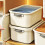 Large PP Plastic Clothing Organizer Box with Lid & Handle, Tall Storage Basket 5