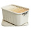 Large PP Plastic Clothing Organizer Box with Lid & Handle, Tall Storage Basket 3