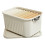 Large PP Plastic Clothing Organizer Box with Lid & Handle, Tall Storage Basket 1