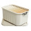 Large PP Plastic Clothing Organizer Box with Lid & Handle, Tall Storage Basket 12