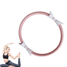 Toning Pilates Ring Body Pilates Ring 14.96 Inch Resistance Hoop Pink Non-Slip Exercise Equipment For Yoga And Legs