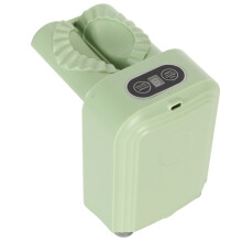 Elektrischer Teigtaschenmacher Automatischer Dumplings-Hersteller mit Löffel und Bürste Haushalt Automatischer Teigtaschen-Wrapper Grüne Fa