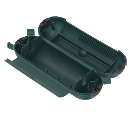 Protector de cordón ABS con cierre dual verde 210x69x69 mm