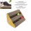 Rascador de cartón corrugado triangular para gatos 3