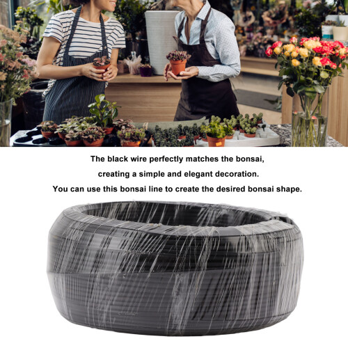 Aluminum Bonsai Tree Training Wire 500g Black 1.0mm 2