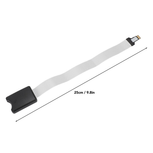 Cable extensor para tarjeta de memoria de 9,8 pulgadas, 128 GB, negro 1